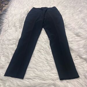IBKUL Black Dress Pants with Elastic Waistband